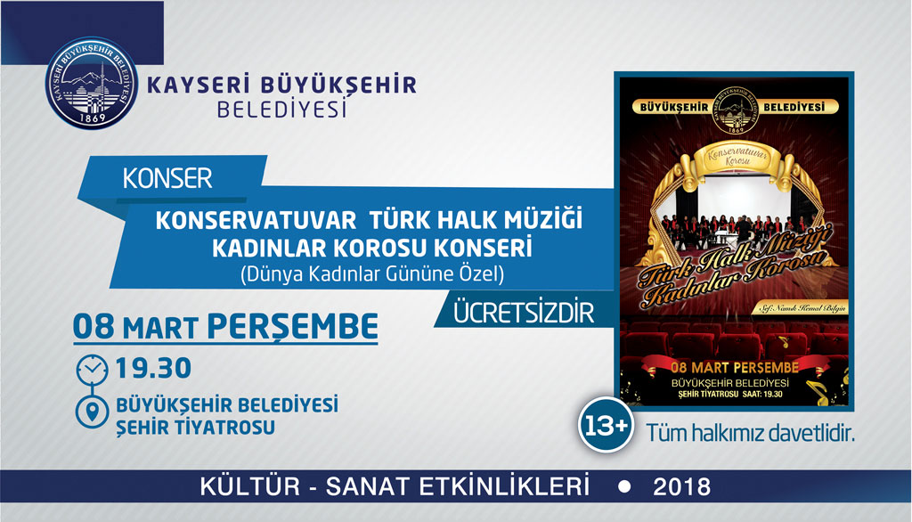 Konservatuvar Türk Halk Müziği Kadınlar Korosu Konseri