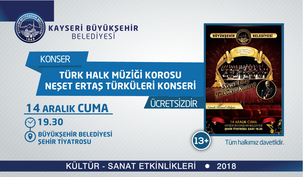Konservatuvar Türk Halk Müziği Korosu Neşet Ertaş Türküleri Konseri