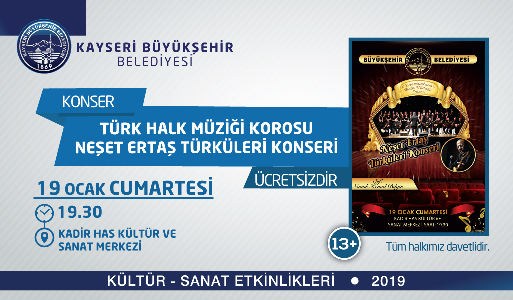 Konservatuvar Türk Halk Müziği Korosu Neşet Ertaş Türküleri Konseri