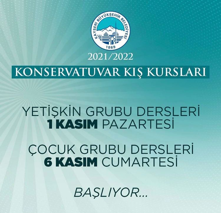 Büyükşehir Belediyesi Konservatuvarı Eğitime Başlıyor