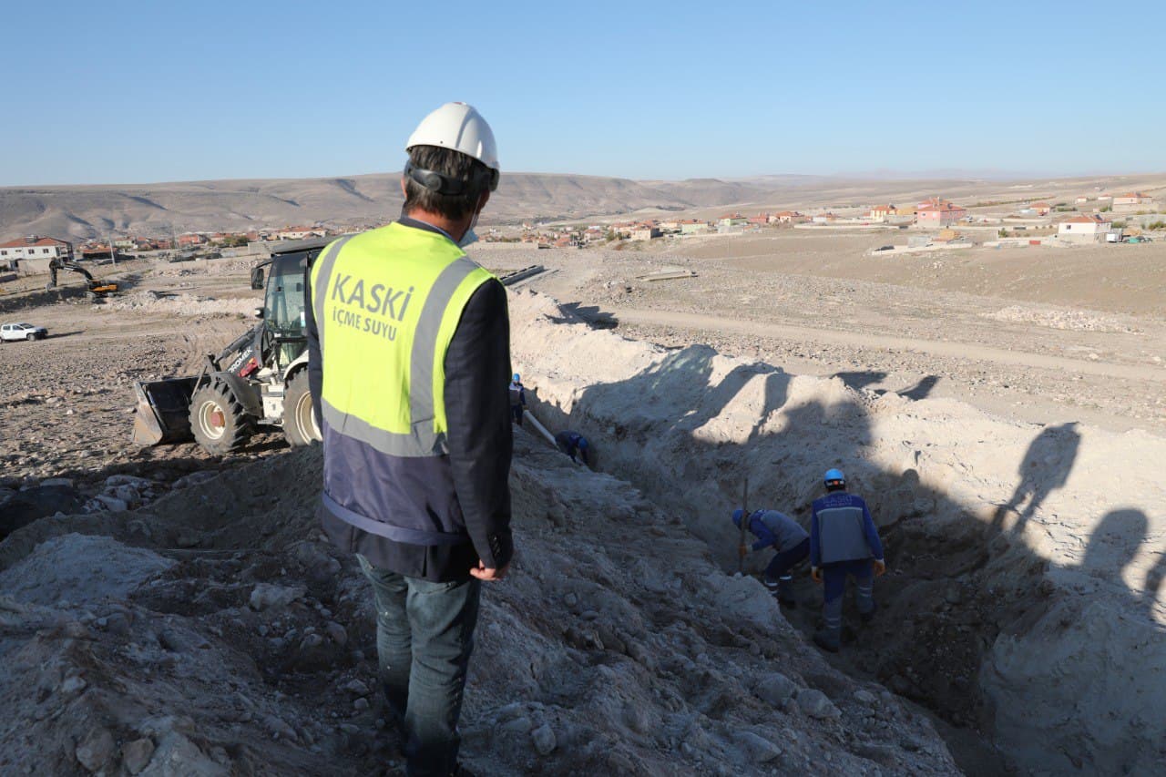 KASKİ, İncesu İlçesi Tahirini Mahallesi'ndeki Su Sıkıntısını Çözüyor