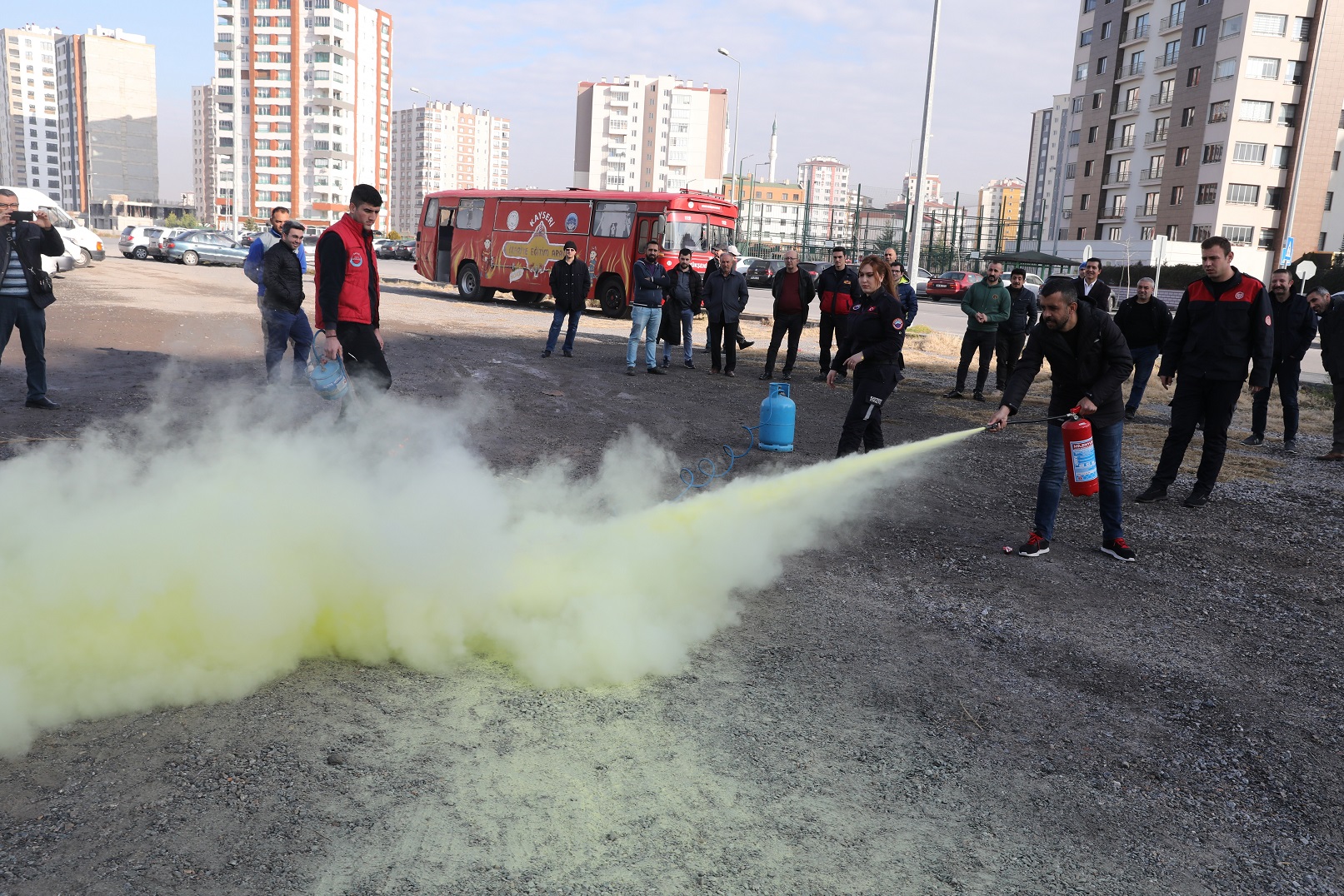 KASKİ’de Yangın Tatbikatı