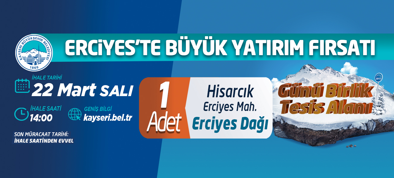 Büyükşehir’den İhale