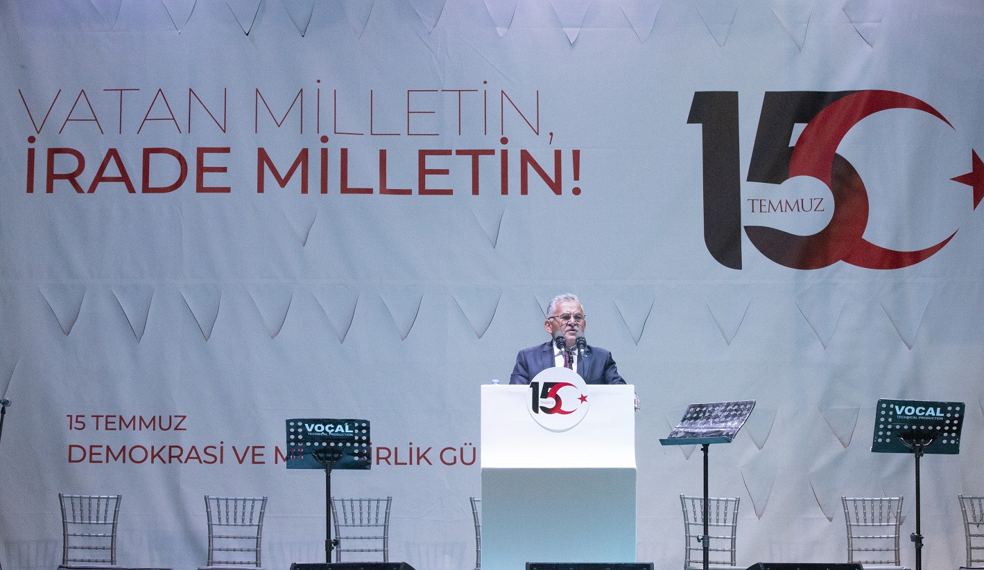 Başkan Büyükkılıç’tan “15 Temmuz Demokrasi ve Milli Birlik Günü” Mesajı