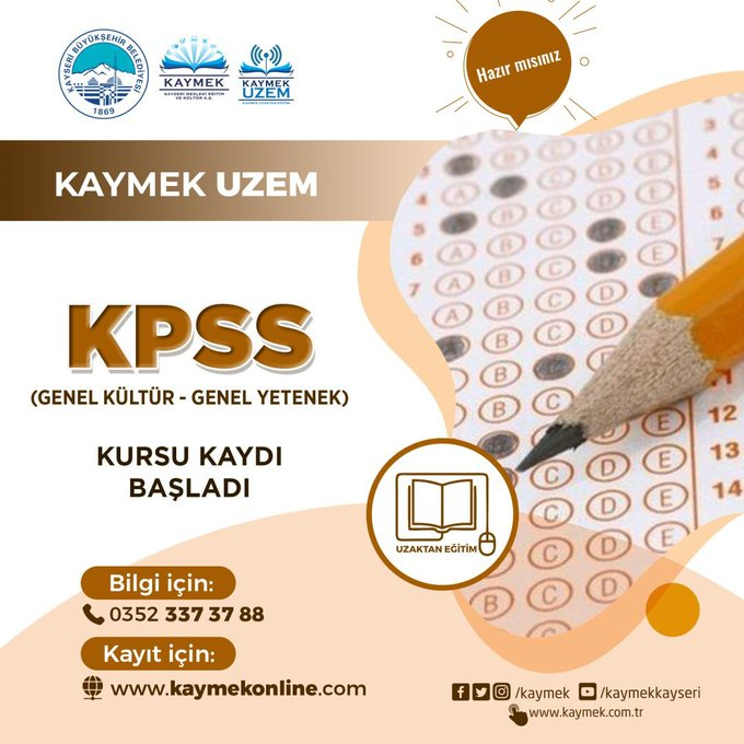 Büyükşehir’den KPSS Adaylarına Ücretsiz Kurs Desteği