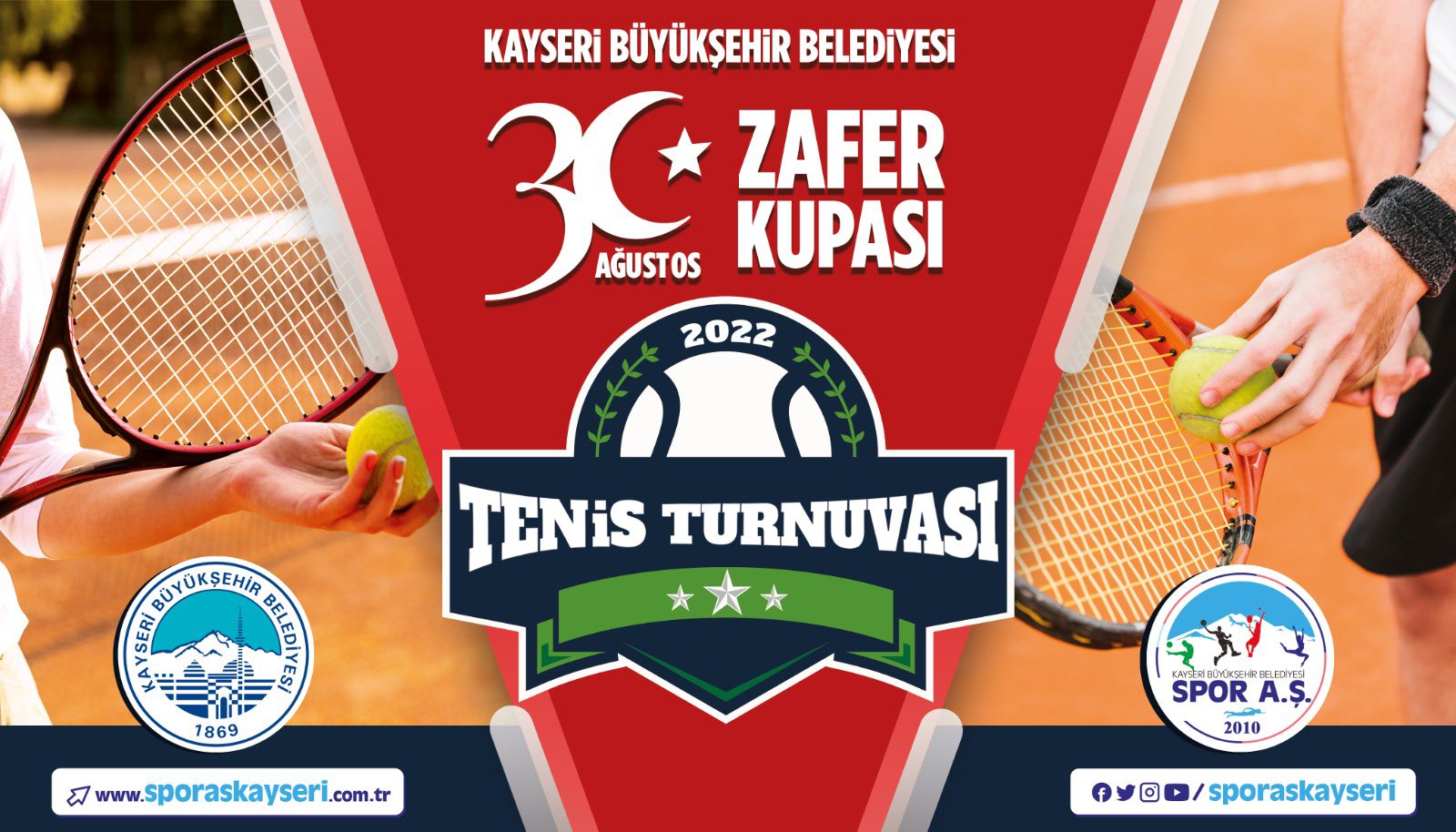 Büyükşehir Spor A.Ş.’den 30 Ağustos Zafer Kupası Tenis Turnuvası