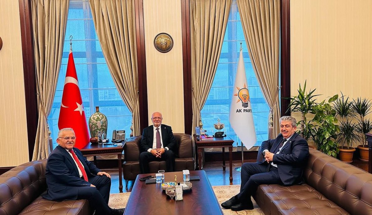 Başkan Büyükkılıç’tan, AK Parti Genel Başkan Vekili Mustafa Elitaş’a Ziyaret