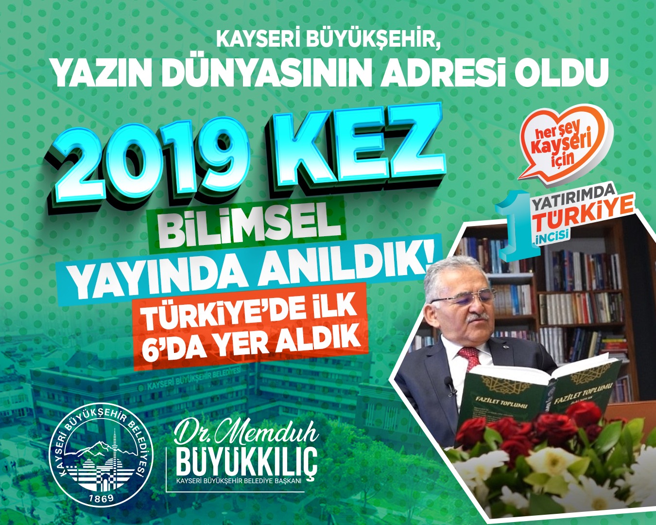 Kayseri Büyükşehir, Yazın Dünyasının Adresi Oldu