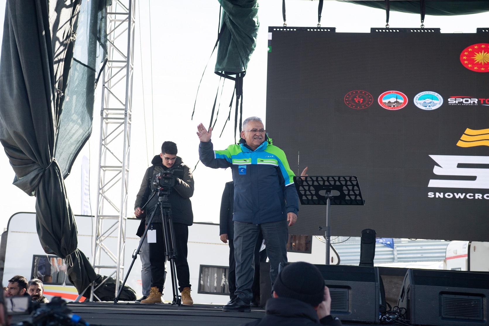 Başkan Büyükkılıç, Türkiye’de İlk Kez Gerçekleşen Dünya Snowcross Şampiyonası Açılış Seremonisi’ne Katıldı