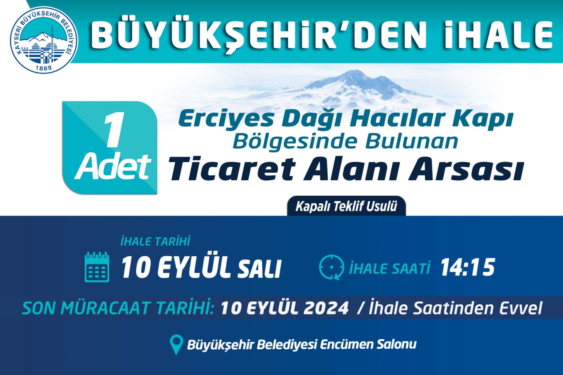 Büyükşehir’den İhale