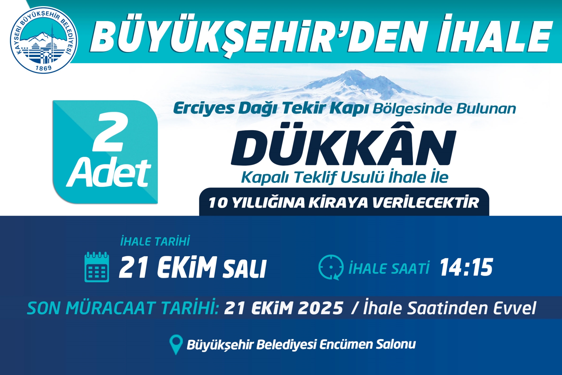 Büyükşehir'den İhaleler