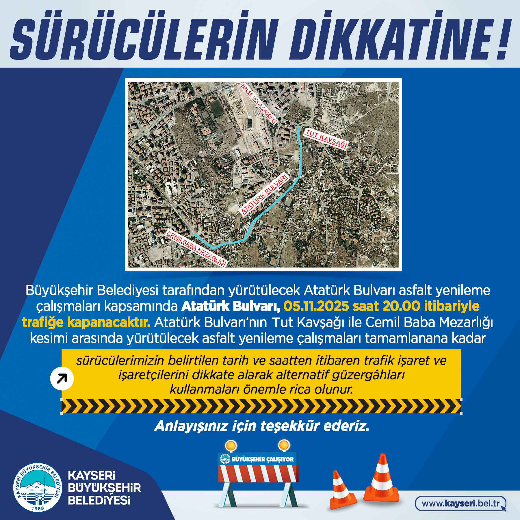 Büyükşehir’den Araç Sürücülerine Önemli Uyarı!