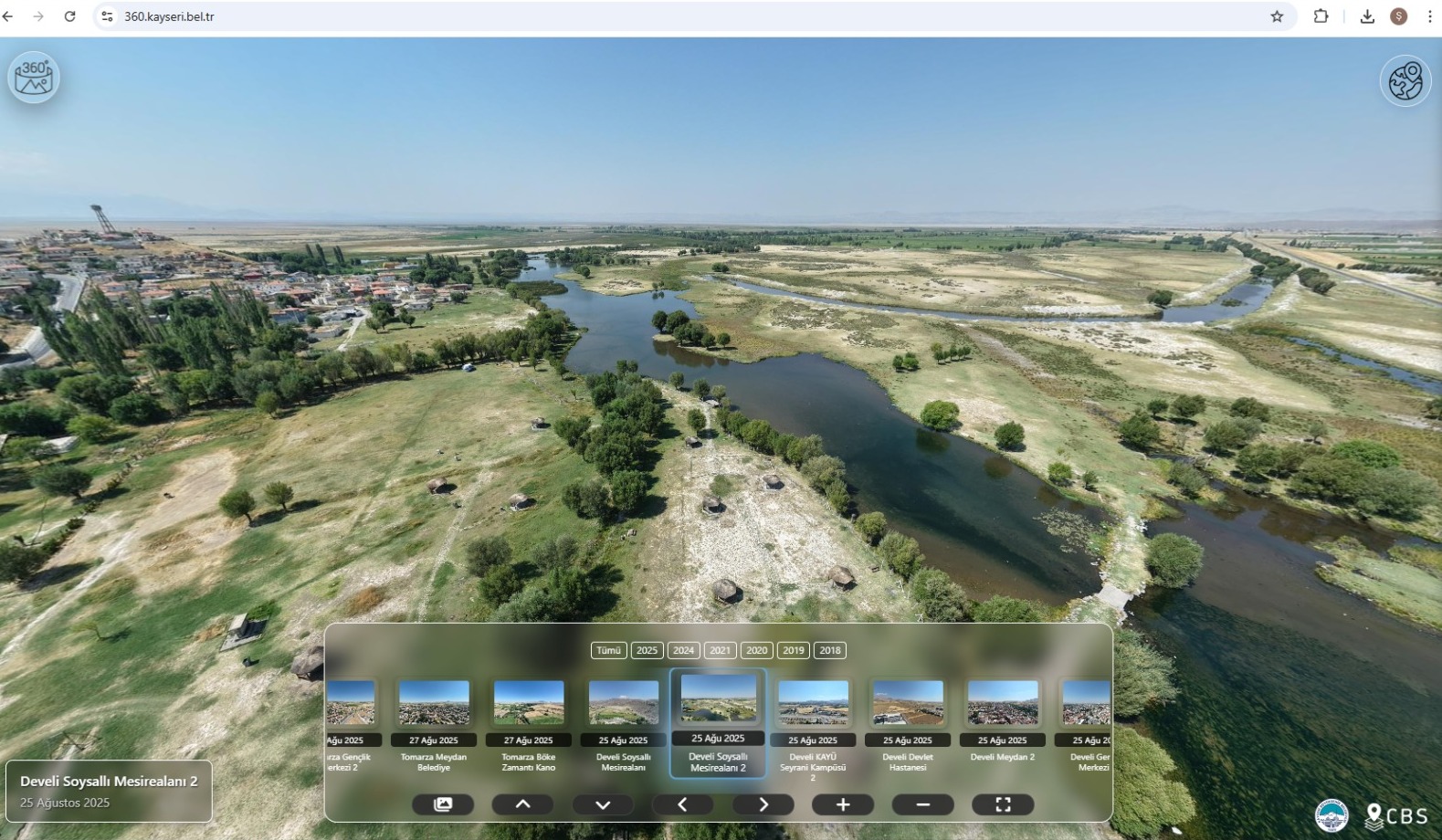 Kayseri Büyükşehir’den Şehri Dijital Ortama Taşıyan Yenilik: “360° Kayseri” Yayında