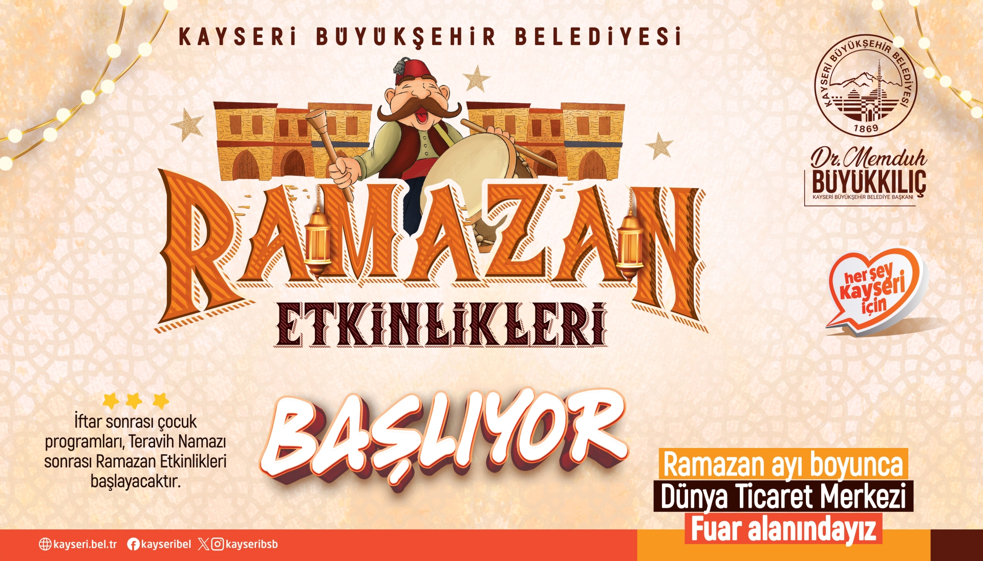 Büyükşehir ile Kayseri'de Ramazan Etkinlikleri Heyecanı