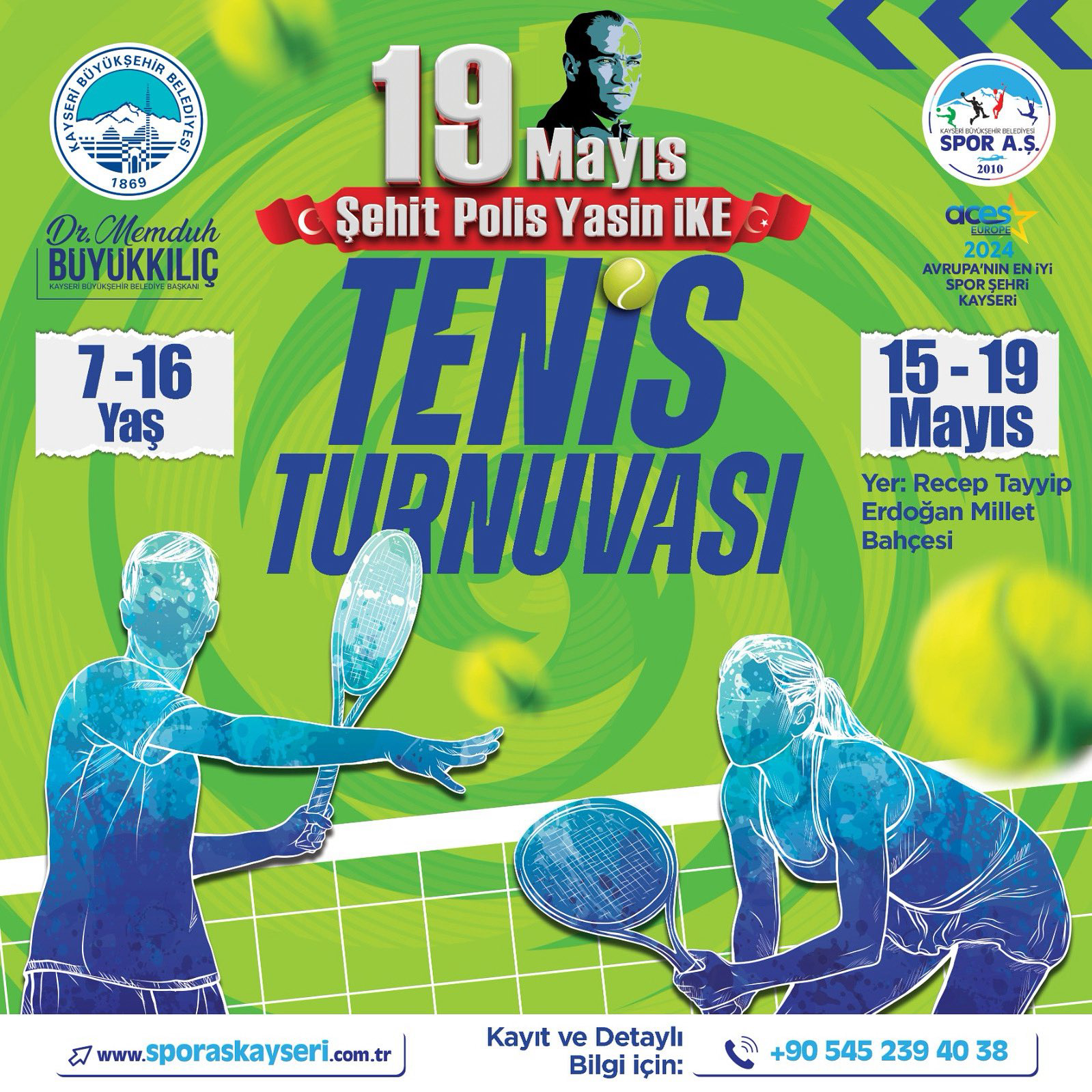 Spor A.Ş.’den 19 Mayıs’a Özel Tenis Turnuvası