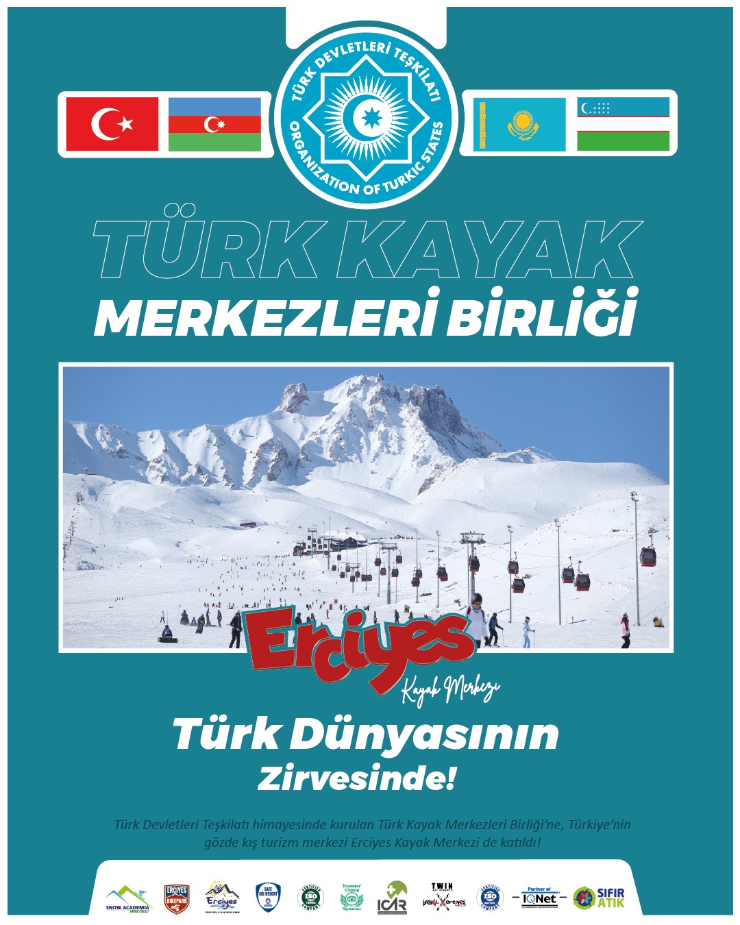 Kayseri’nin Zirvesi Erciyes, Türk Dünyasıyla Buluşuyor