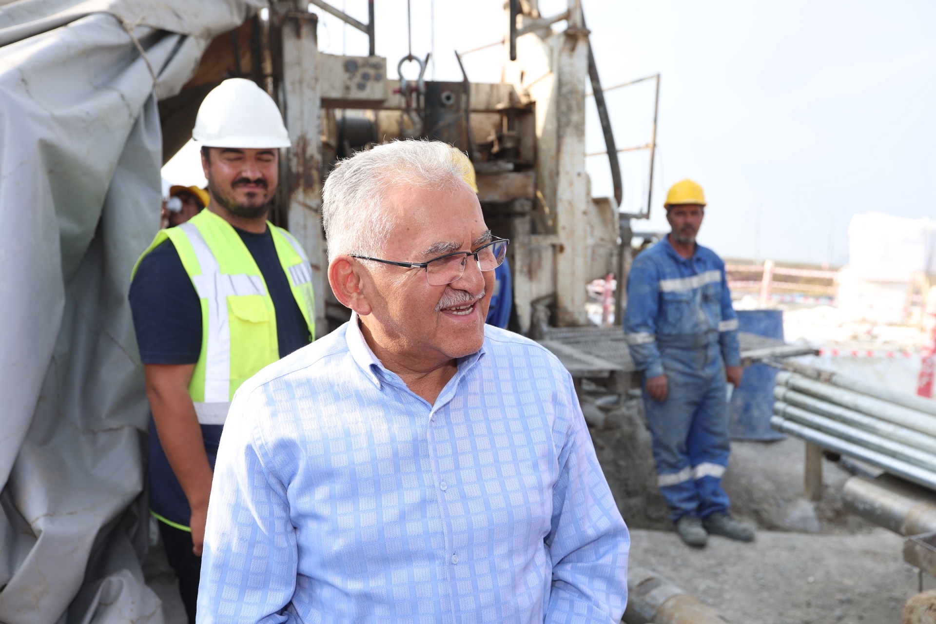 Başkan Büyükkılıç, Erciyes’te Sıcak Su Sondaj Çalışmalarını Yerinde Takip Etti