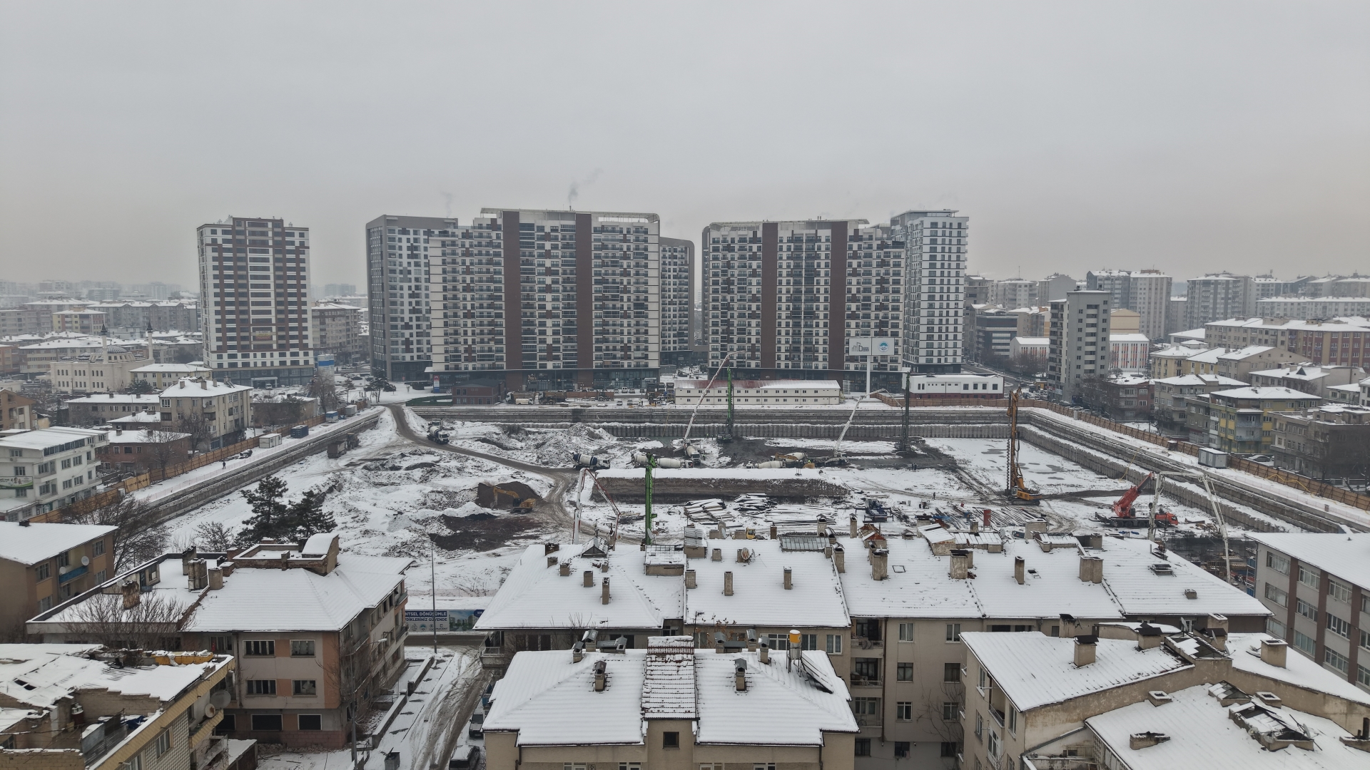 Başkan Büyükkılıç’ın 4,19 Milyar TL’lik “Sahabiye” Yatırımında Kış Mesaisi