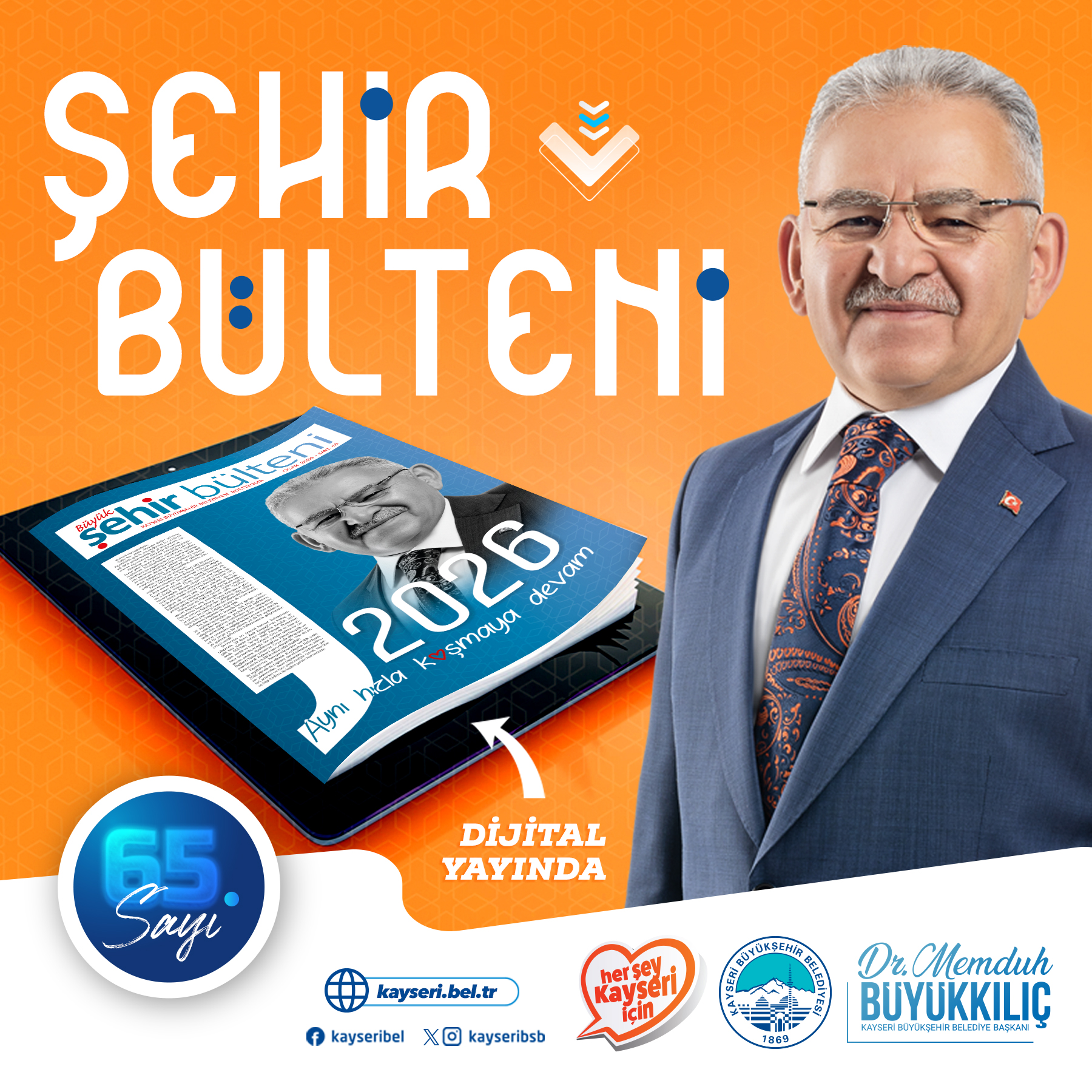 Şehir Bülteni’nin 65. Sayısı Yayında: Hizmette Bir Yılın Özeti