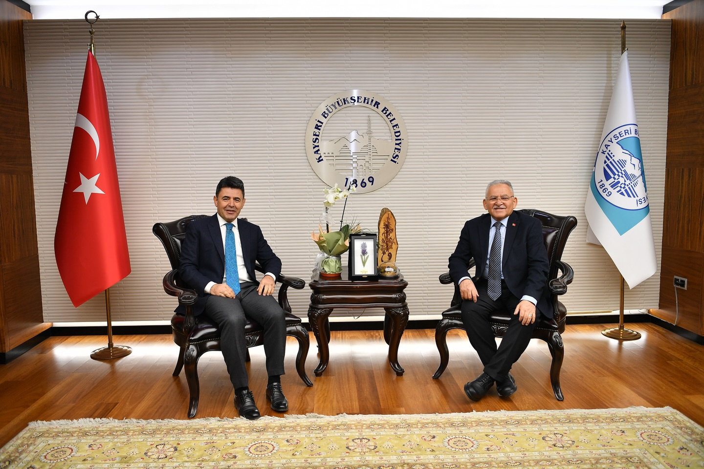 Başkan Büyükkılıç, Bakan Yardımcısı Poyraz ve Genel Müdür Eyigün’ü Konuk Etti