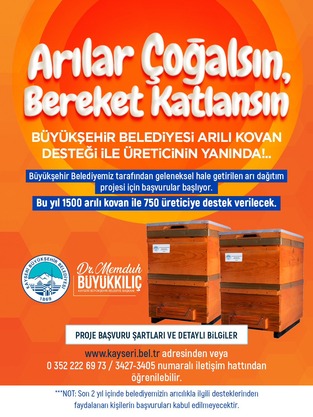 Duyuru - Büyükşehir’den “Arılar Çoğalsın, Bereket Katlansın” Projesi