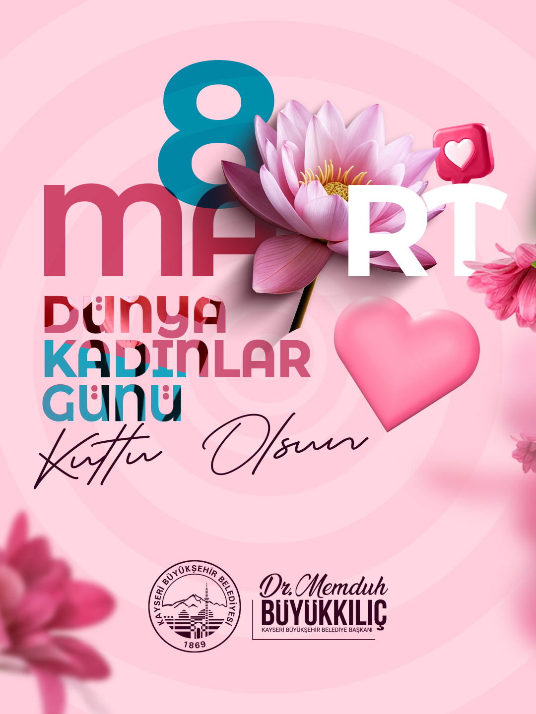 Başkan Büyükkılıç’tan ‘Kadınlar Günü’ Mesajı: “Kadınlarımızla Daha Güçlü Bir Kayseri”