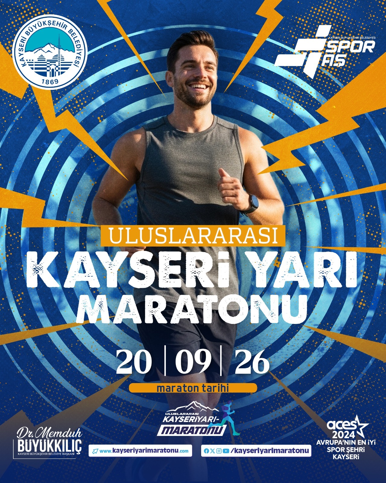 Büyükşehir’in 6. Uluslararası Kayseri Yarı Maratonu İçin Heyecan Başlıyor