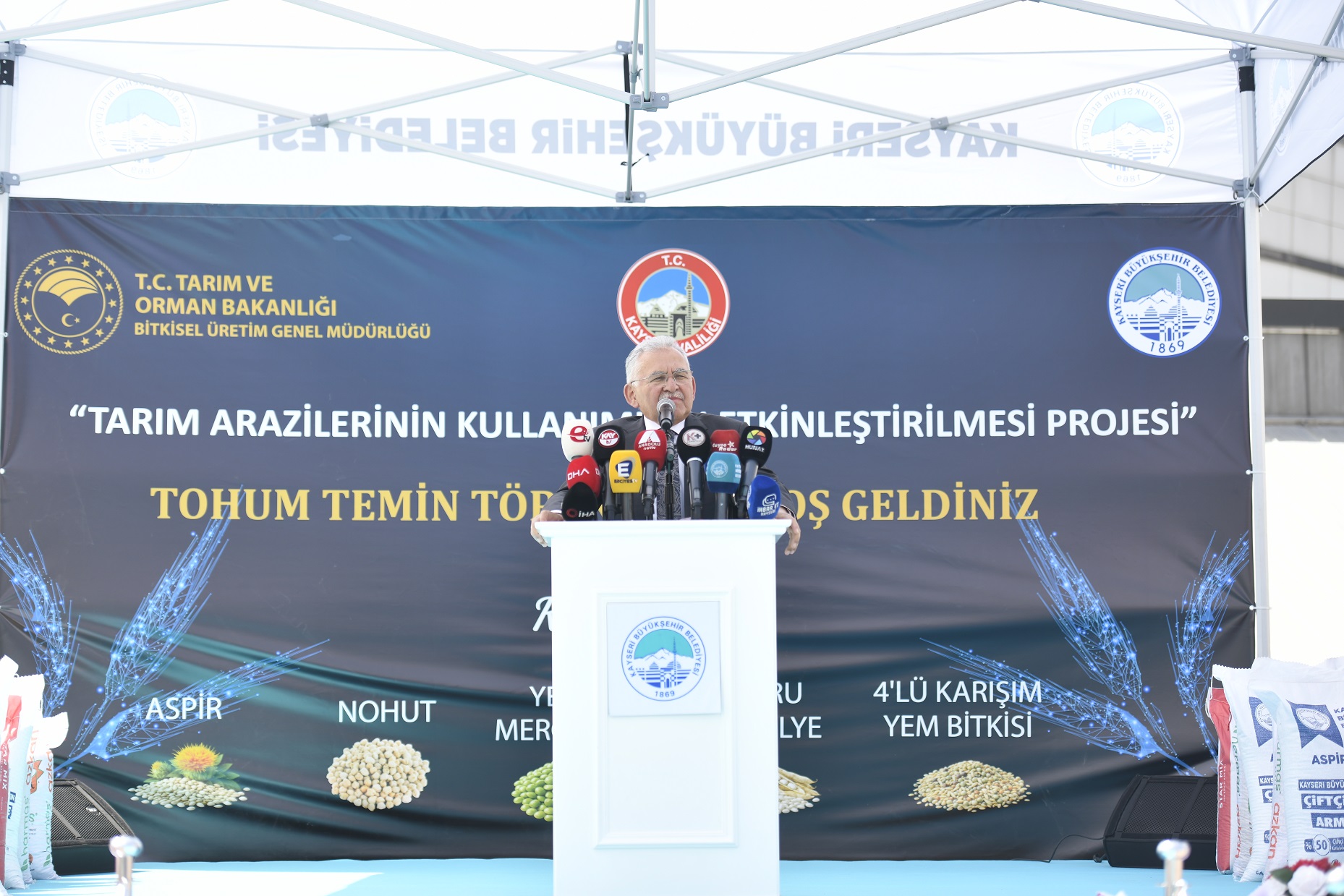 Başkan Büyükkılıç’tan Çiftçiye Güçlü Destek: 360 Ton Tohum