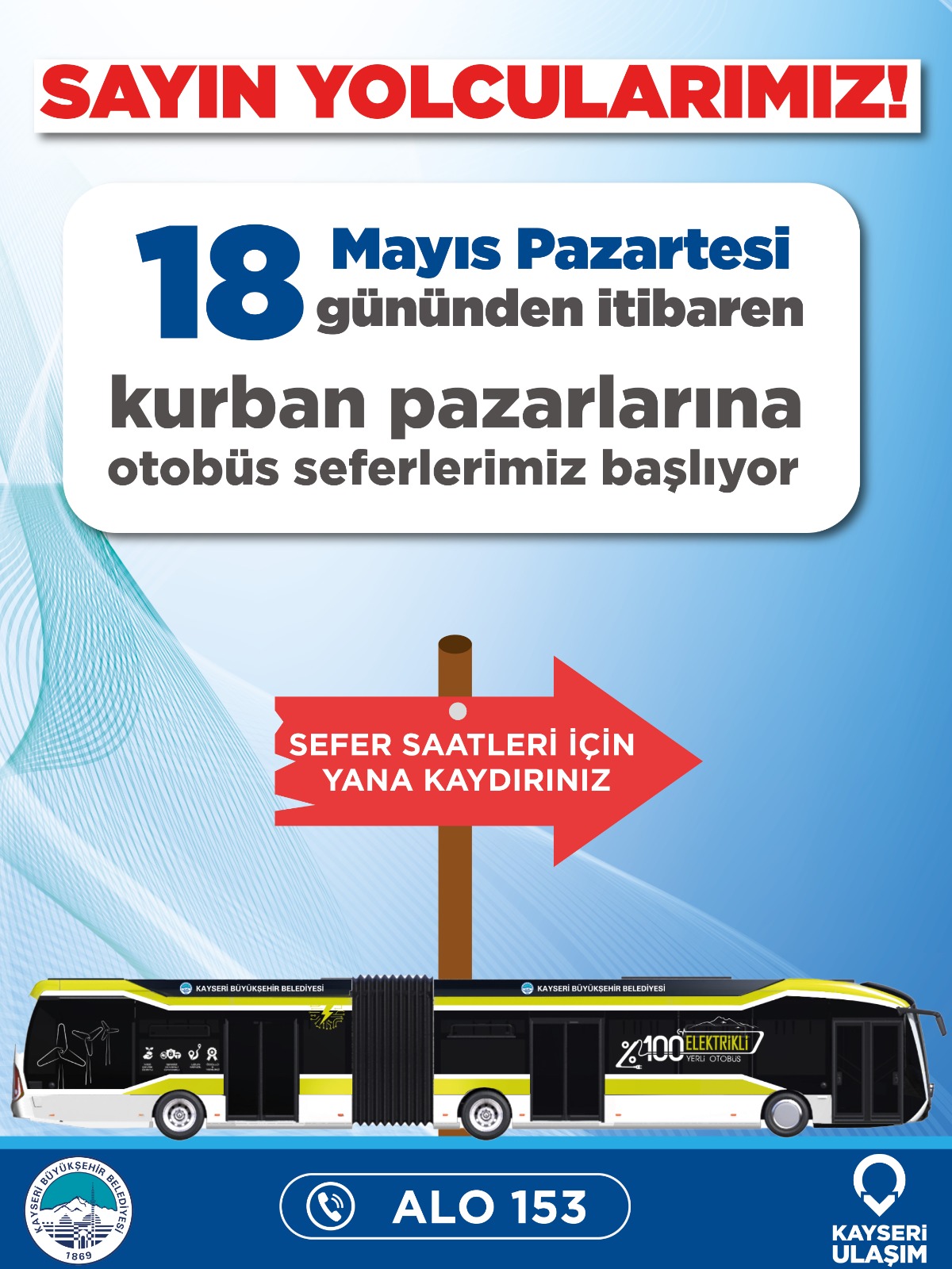 Büyükşehir’in Kurban Pazarlarına Ulaşımı Kolaylaştıran Otobüs Seferleri Başlıyor