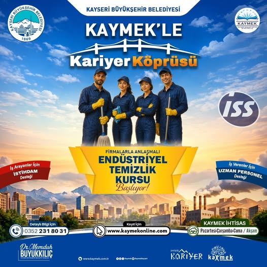 KAYMEK’ten İstihdama Güçlü Adım: Kariyer Köprüsü Protokolü İmzalandı, Endüstriyel Temizlik Kursu Başlıyor