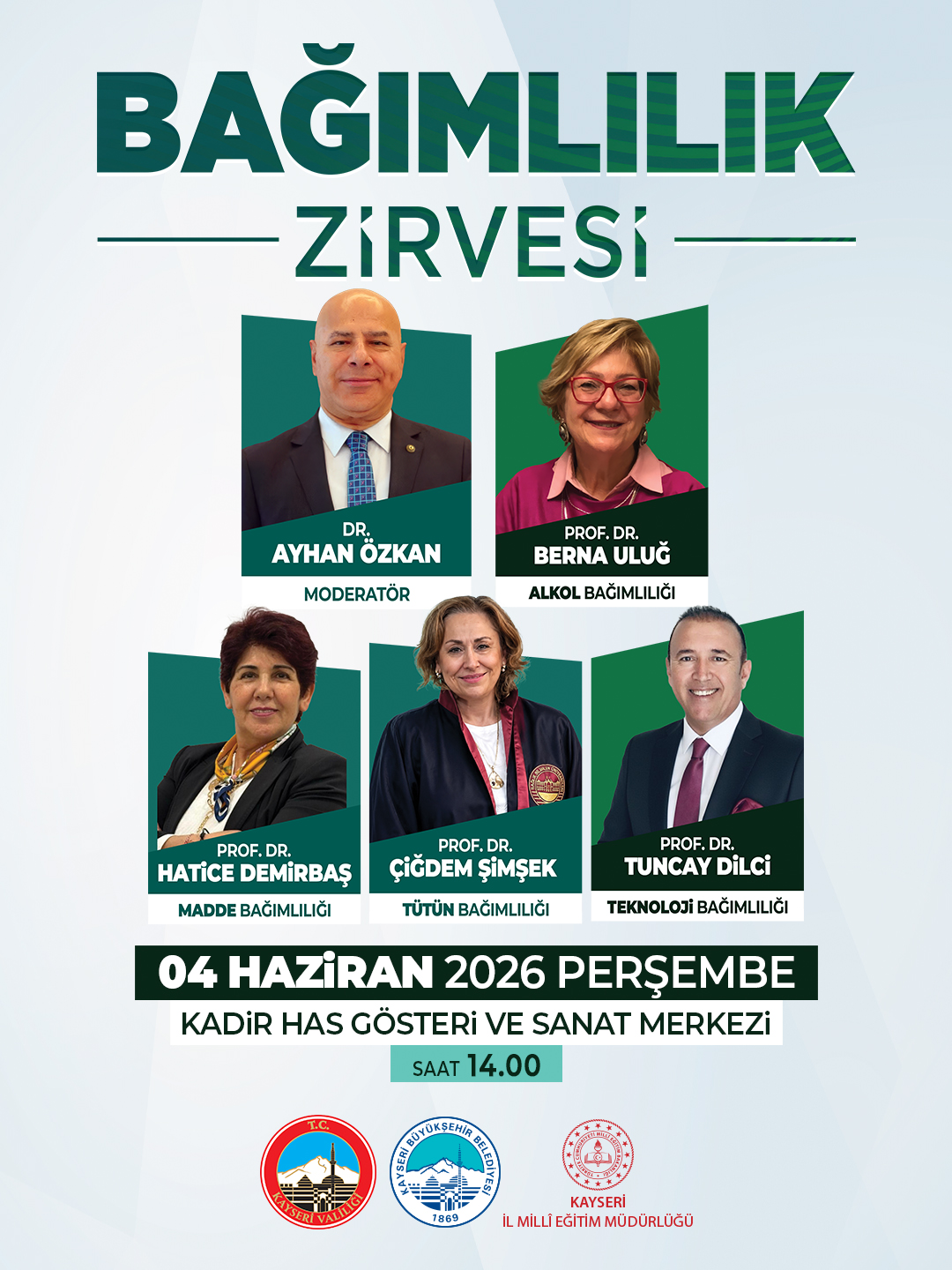 Kayseri’de Bağımlılıkla Mücadele İçin Güç Birliği: Bağımlılık Zirvesi