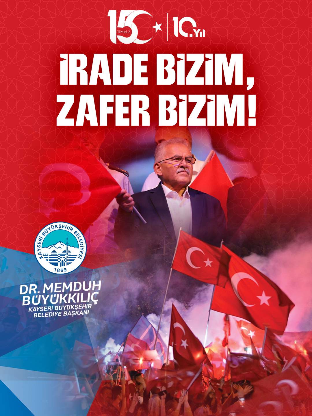 15 Temmuz’un 10. Yılında Başkan Büyükkılıç: “15 Temmuz Milletimizin Ortak Hafızasıdır”