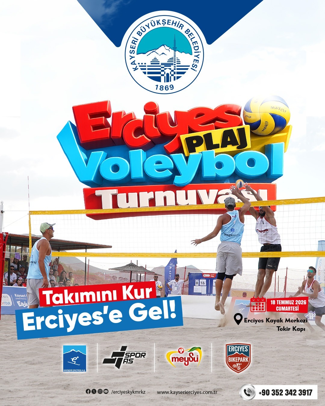 Erciyes, Voleybol Tutkunlarını Buluşturacak