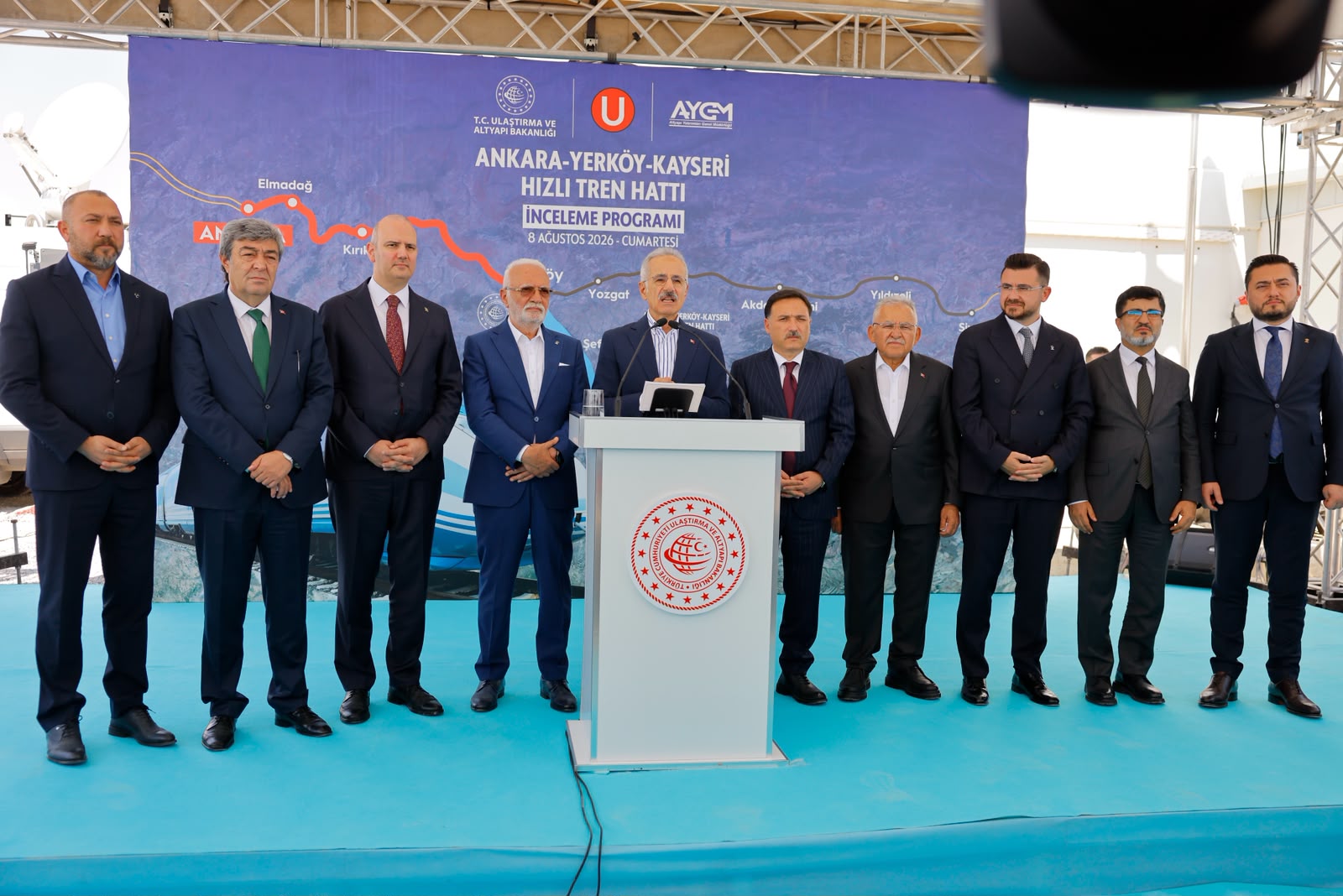 Bakan Uraloğlu ve Başkan Büyükkılıç’tan Yüksek Hızlı Tren Projesinde İnceleme