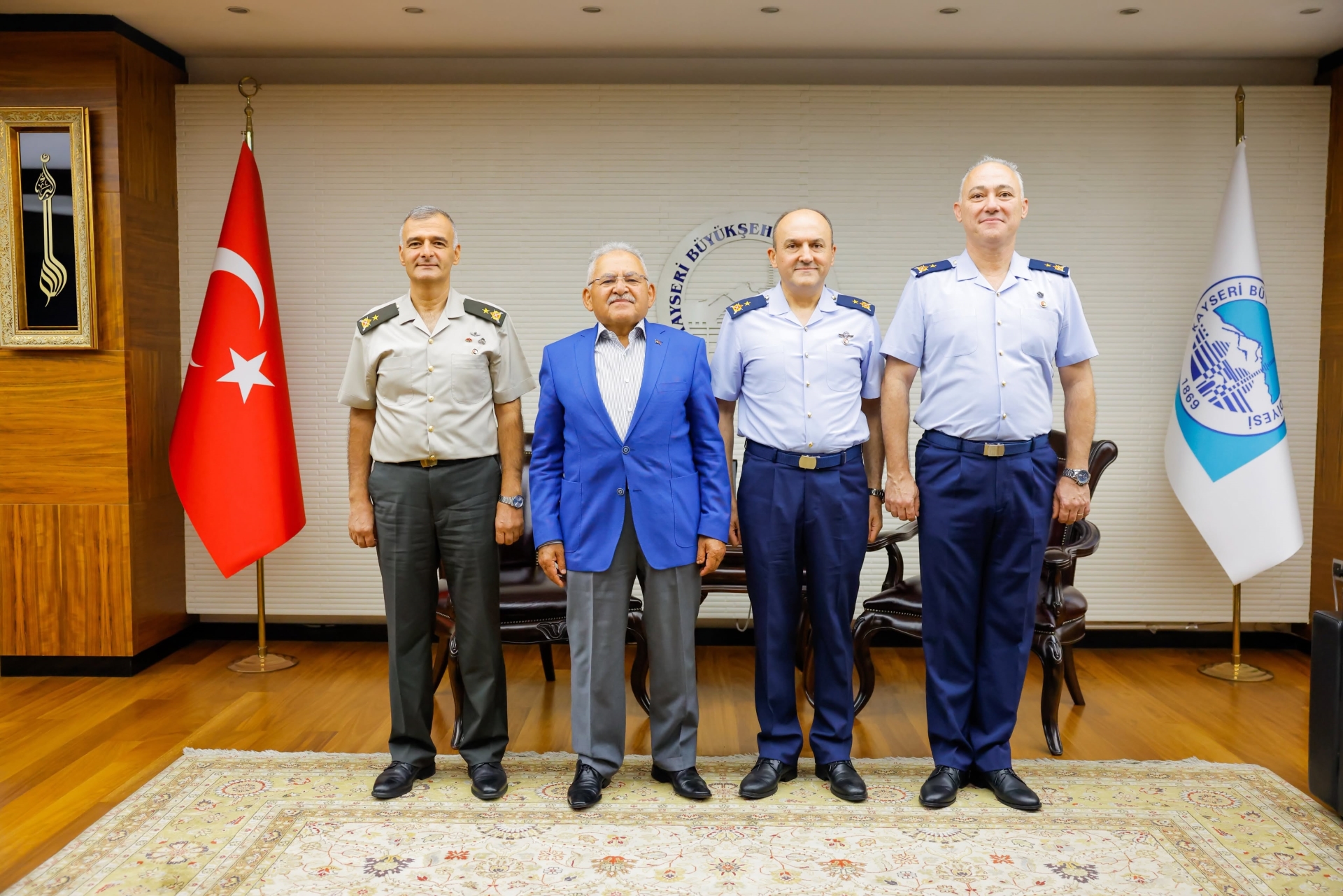 Başkan Büyükkılıç’a Komutanlardan Veda Ziyareti