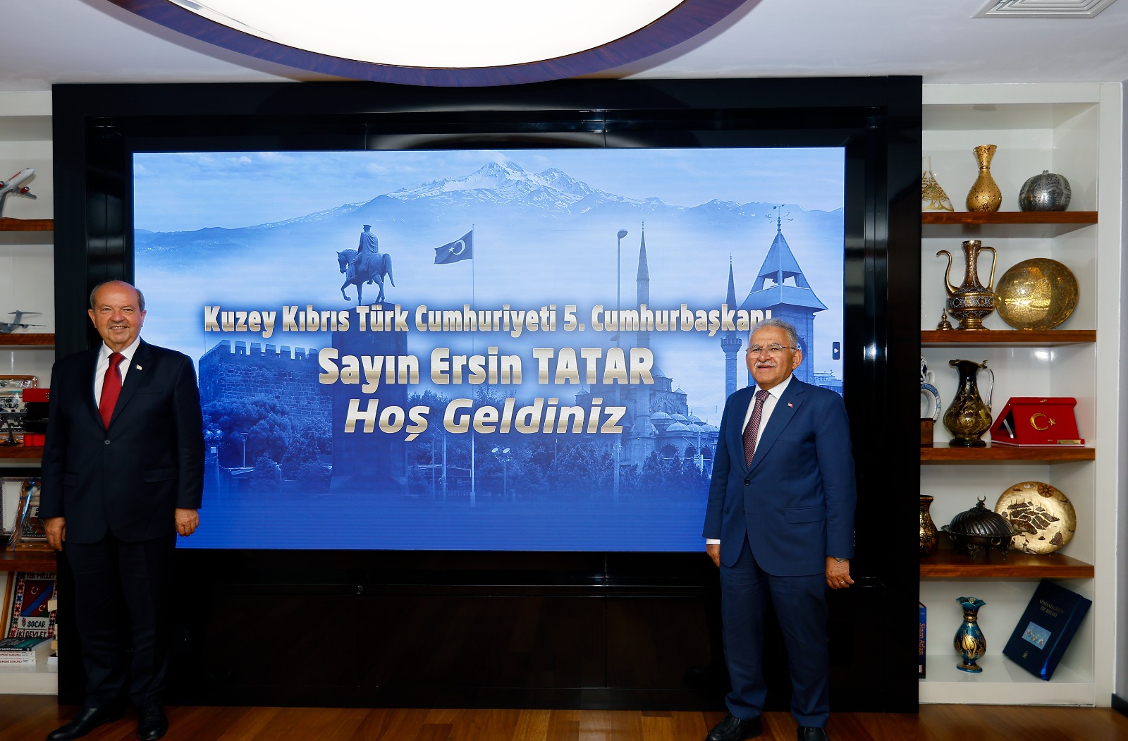 KKTC 5. Cumhurbaşkanı Tatar’dan Başkan Büyükkılıç’a “Türk Dünyası Kültür Başkenti” Tebriği