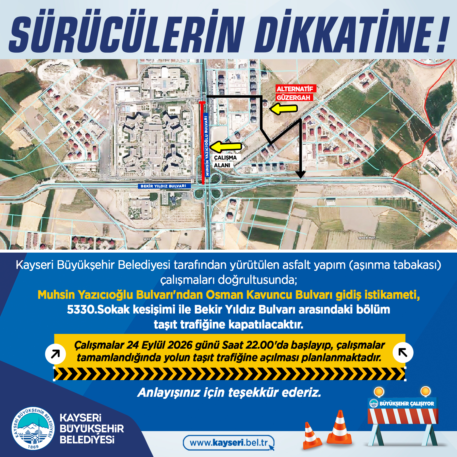 Büyükşehir'den Vatandaşlara Uyarı!