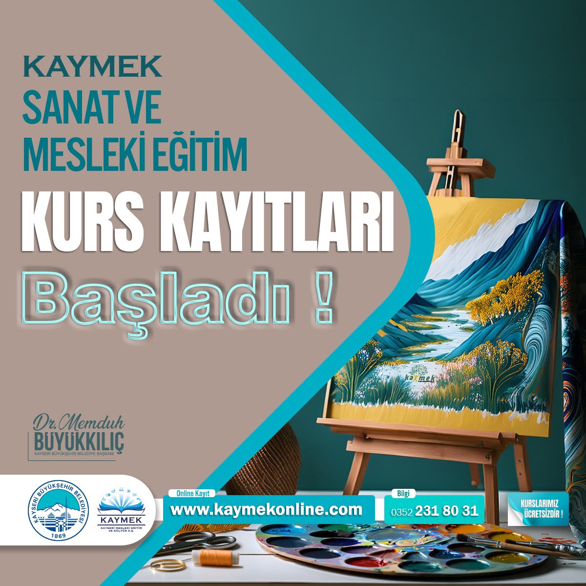 Büyükşehir’in Eğitimde Uzman Kuruluşu KAYMEK’te Güz Dönemi Kurs Kayıtları Başladı